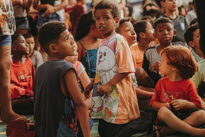 Kids and volunteers at the Kind Monsters Children's Day 2023 event in Brazil, photo 7